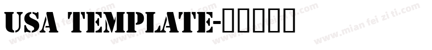 usa template字体转换
